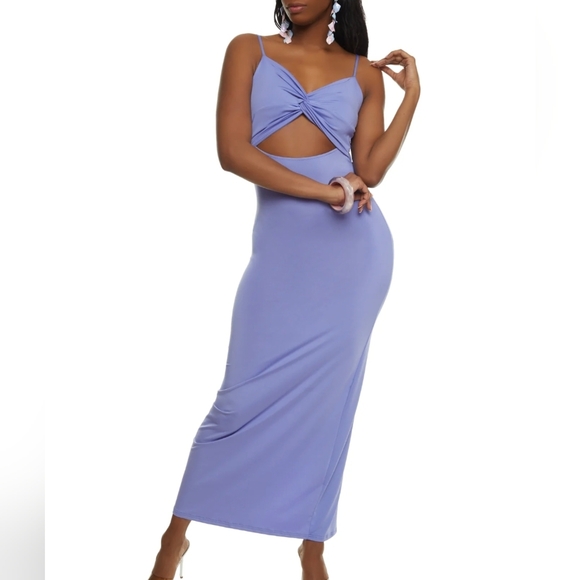 Jolie & Joy twist front cutout maxi dress - Picture 4 of 12